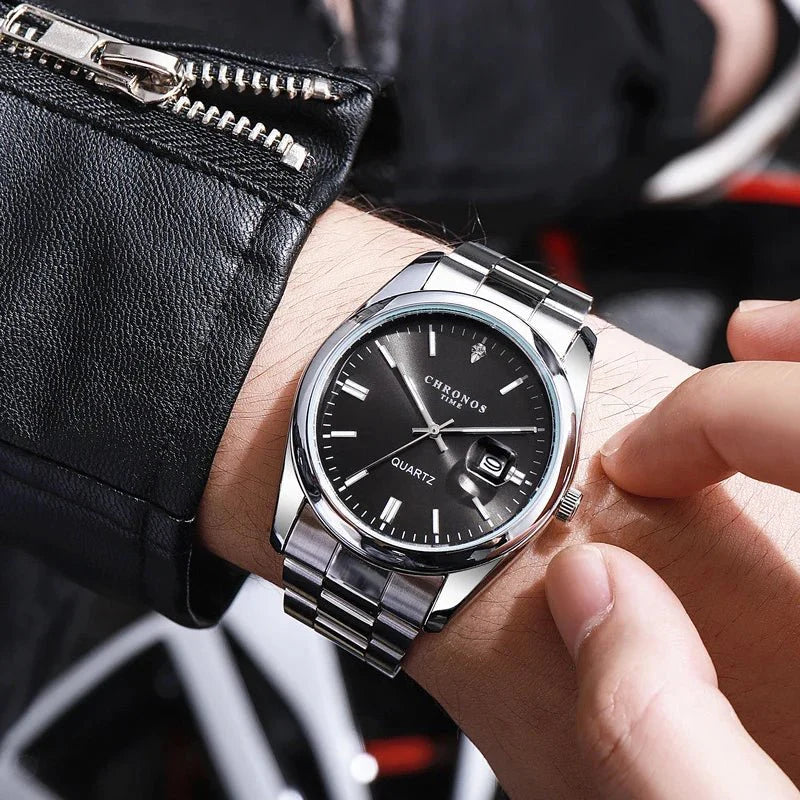 Men's Luxury Quartz Stainless Steel Watch-8