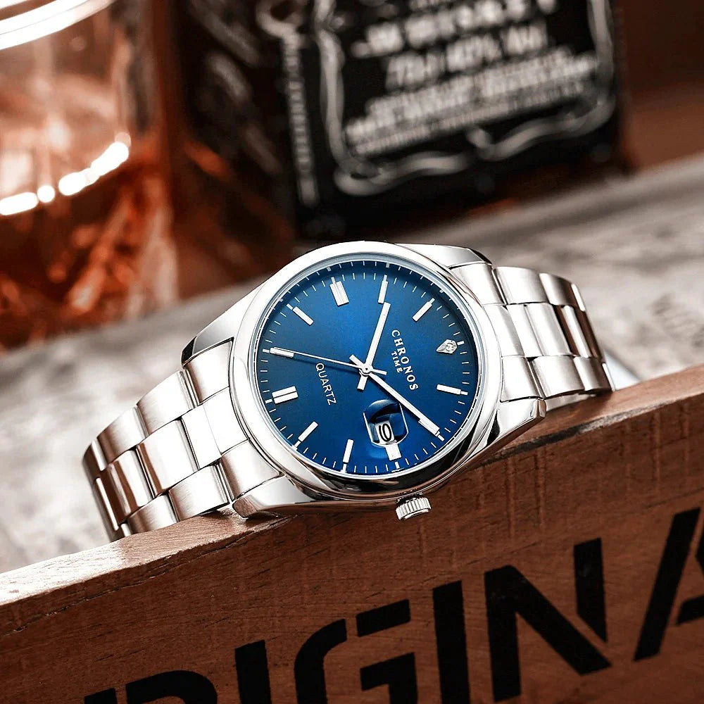 Men's Luxury Quartz Stainless Steel Watch-7