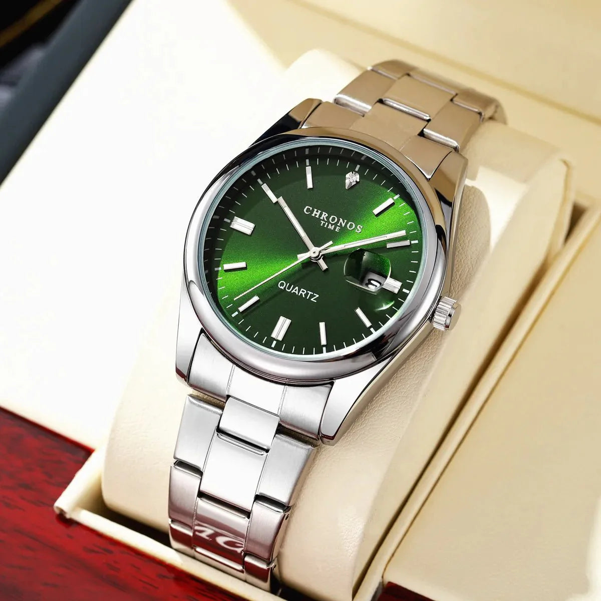 Men's Luxury Quartz Stainless Steel Watch-2