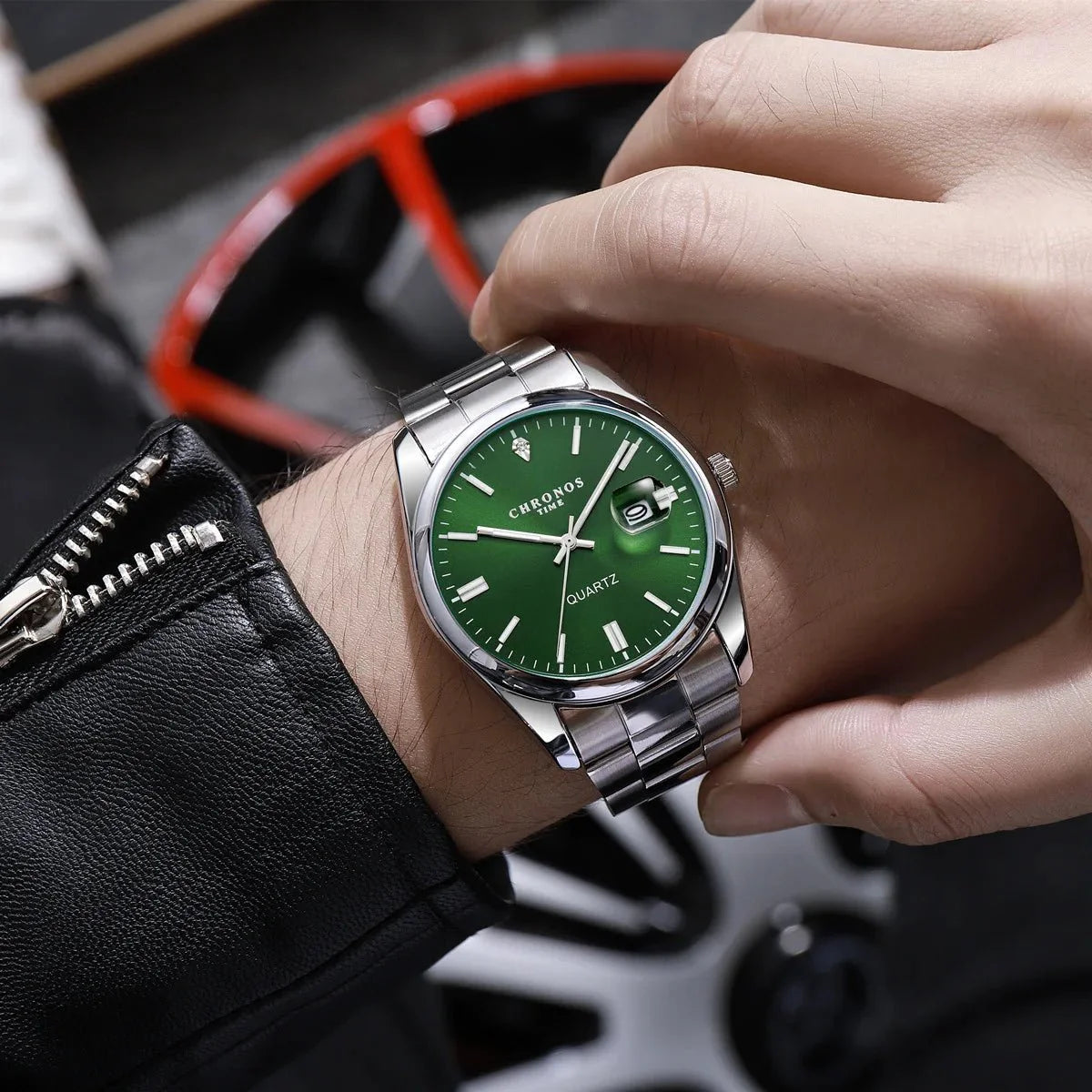 Men's Luxury Quartz Stainless Steel Watch-6